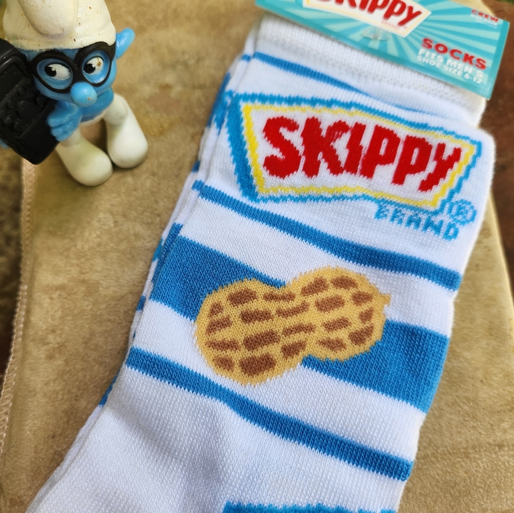 Men's ' SKIPPY PEANUT BUTTER' NOVELTY SOCK BN Sz 6-12
